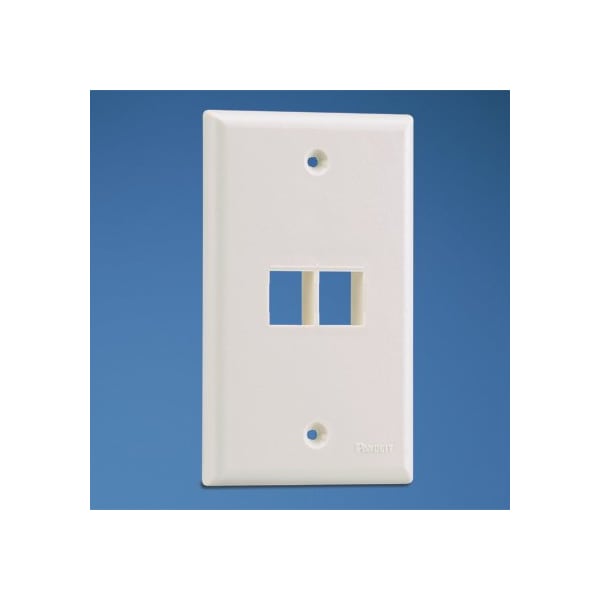 2 Position Vertical Faceplate No  (10 Pack), 10PK